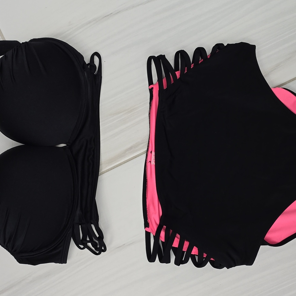 VS Bombshell Bikini top and bottom Longline Strappy Criss Cross!